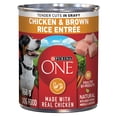 thumbnail image 1 of Purina ONE Tender Cuts in Gravy Chicken & Brown Rice Entrée, Wet Dog Food 368 g, 1 of 10