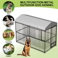 thumbnail image 4 of Kojooin Enclos pour Grand Chien, 8x4x6 Pi avec Toit Imperméable Résistant aux UV, 4 of 8