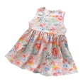 thumbnail image 1 of yoeyez Robes pour Filles Taille 7-8 Coton Enfants Imprimé Floral Robes Sans Manches Col Ras du Cou Ample Décontracté Fluide Robe Débardeur Vacances Fête Robes pour Fille Multicolore, 8-9 Ans, 1 of 5