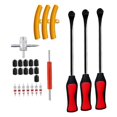 thumbnail image 1 of DYNWAVECA Trousse d'Outils de Réparation de Pneus de Voiture et de Vélo Portable pour Petite Machinerie Agricole Polyvalente 26 Pcs Jaune, 1 of 8