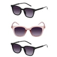 thumbnail image 1 of "The Modish" Womens Fashion Reading Sunglasses – Full Lens Reader, UV Protection, Stylish & Comfortable (3 Pack) - Jet/Glacier Pink - 1.50, 1 of 8