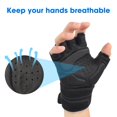 thumbnail image 4 of Savior Heat Gants de Levage Antidérapants avec Sangle de Poignet Réglable Noir, Taille p-2TG, 4 of 9
