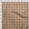 thumbnail image 4 of oneOone Velvet Brown Fabric Geometric Sewing Craft Projects Fabric Prints By Yard 58 Inch Wide, 4 of 5