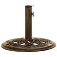 thumbnail image 1 of vidaXL Base de Parapluie Bronze 44x44x31 cm Fonte, 1 of 5