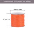 thumbnail image 2 of Unique Bargains Beading Thread Bracelet Weave Bead Craft Cord 0.8mm 159M/Roll (173-Yards) Decorative String, Orange, 2 of 7