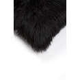 thumbnail image 2 of HomeRoots Decor 328287 18 x 18 in. Curly Single Sheepskin Area Rug, Black, 2 of 2