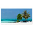 thumbnail image 2 of Beach with White Sand and Turquoise Water - Modern Seascape Canvas Artwork, 2 of 3