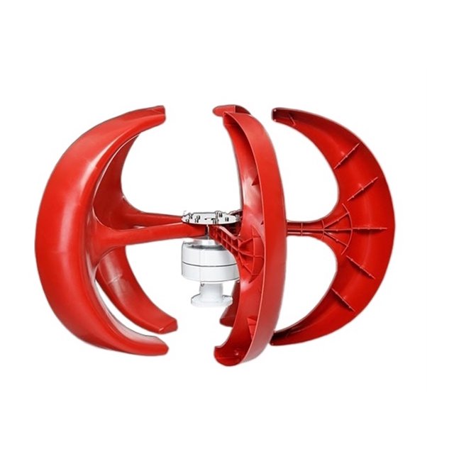 Wind Power Turbines Generator 5KW 12/24/48V 5 Blades generator Lantern wind turbines Vertical Axis For Streetlight Controller ,Easy Installation