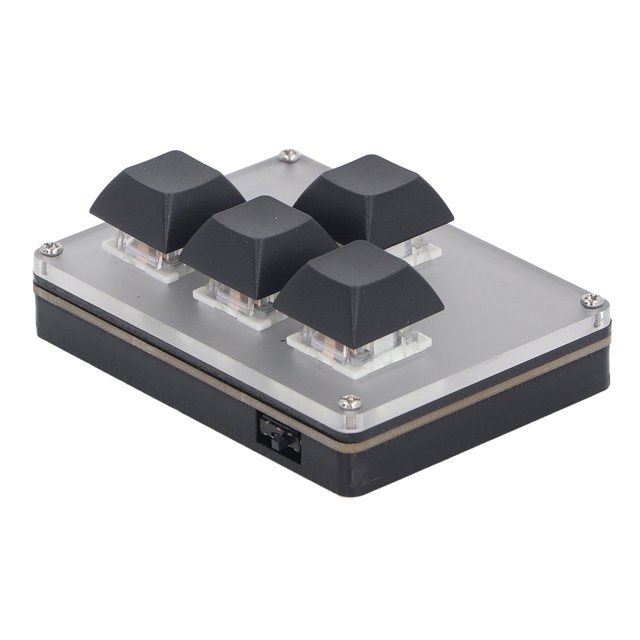 Mechanical Keypad, Mechanical Keyboard 2.4G USB BT Automatic Sleep for Office