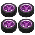 thumbnail image 3 of RC Car Tire, Drift Wheel Set  Cushioning Wide Use Heavy Duty Pretty Design  For Replacement Blue,Red,Purple,Gold,Pink, 3 of 8