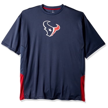 NFL Houston Texans Adult men NFL Plus S/Pieced Birdseye Crew,XLT,Navy/Red