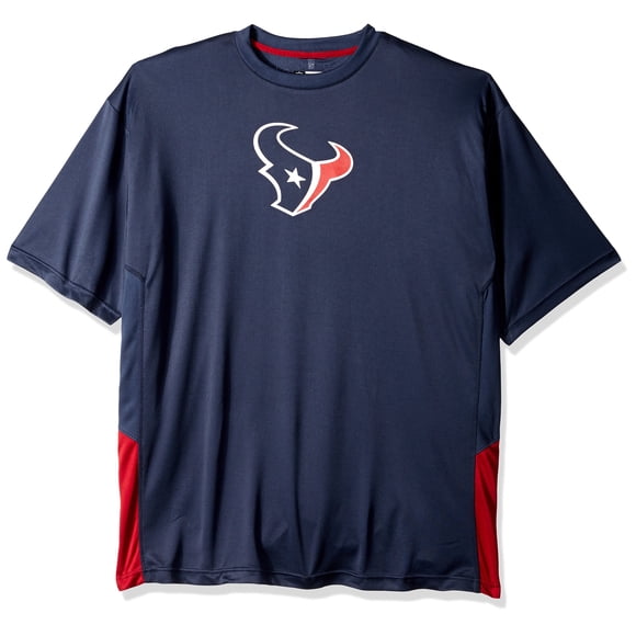 NFL Houston Texans Adult men NFL Plus S/Pieced Birdseye Crew,XLT,Navy/Red