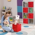 thumbnail image 4 of Sorbus 6-Pk 13" Foldable Fabric Storage Bins with Handles for Pantry, Toy & Closet Organization - Red, 4 of 6