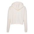 thumbnail image 2 of Independent Trading Co. Womens Lightweight Cropped Hooded Sweatshirt, XS, Bone, 2 of 2