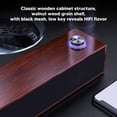 thumbnail image 3 of Computer Speakers, Wooden Desktop Soundbar Plug and Play Low Noise HiFi Stereo  for PC, 3 of 7