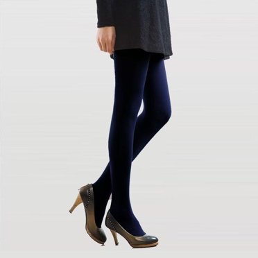 pxiakgy Chaussettes pour Femmes Automne Collants Opaques Bruns Couleur Bonbon leggings Collants Pied Bleu Marine + Taille Unique