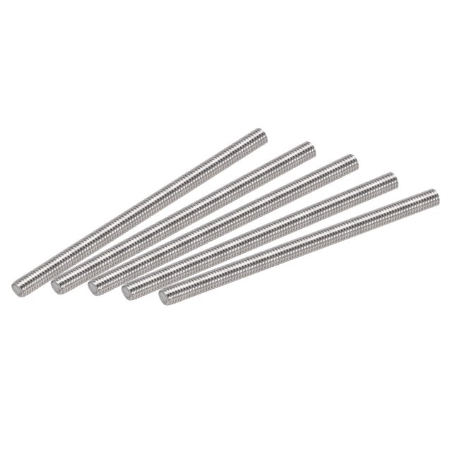 Unique Bargains M6 x 100mm Fully Threaded Rod 304 Stainless Steel Right Hand Threads 15 Pack