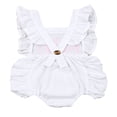 thumbnail image 5 of Newborn Girl First Birthday Outfit Ruffle Backless Jumpsuit Bodysuit, 5 of 5