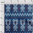 thumbnail image 1 of oneOone Tissu Jersey Viscose Chevron & Tourbillon Imprimé Ikat BTY 60 Pouces de Large, 1 of 5
