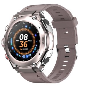 Smart Watch avec des écouteurs Mp3 Casque Bluetooth 3 Dans 1 Smartwatch intégré sans fil écouteurs haut-parleur Fitness Tracker