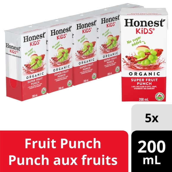 Honest Kids Boîtes de Jus Punch aux Fruits 5x200ml