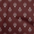 thumbnail image 1 of oneOone Polyester Spandex Chocolate Brown Fabric Asian Block Craft Projects Decor Fabric Printed By The Yard 56 Inch Wide, 1 of 4