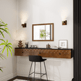 thumbnail image 4 of FloatiCasa 55-Inch Floating TV Stand Wall Mounted, Fully Assembled, Solid Wood Veneer, for TVs up to 60", Vintage Carved Doors, 4 of 17