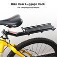 thumbnail image 3 of Bike Cargo Rack, Quick Release Aluminum Alloy Bicycle Rear Seat Post Rack, Bicycle Luggage Carrier with 66 Lbs Weight Capacity Universal for Mountain Bike Fat Bike, 3 of 6