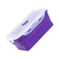 thumbnail image 4 of ZheElen Silicone Lunch Box Food Grade Silicone For Safe And Healthy Meals On Go purple 800ml 5Set, 4 of 6