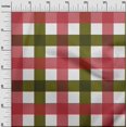 thumbnail image 2 of oneOone Polyester Lycra Lime Green Fabric Gingham Check Sewing Craft Projects Fabric Prints By Yard 56 Inches Wide, 2 of 4