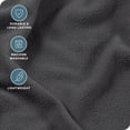 thumbnail image 4 of Bare Home Cozy Fleece Sheet Set - Extra Plush Polar Fleece - Deep Pocket - Full, Gray, 4 of 8