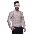 thumbnail image 3 of BESTMAN Mandarin Men CollarShirtsRegular Fit Printed Mens Short Kurta Shirt, 3 of 6