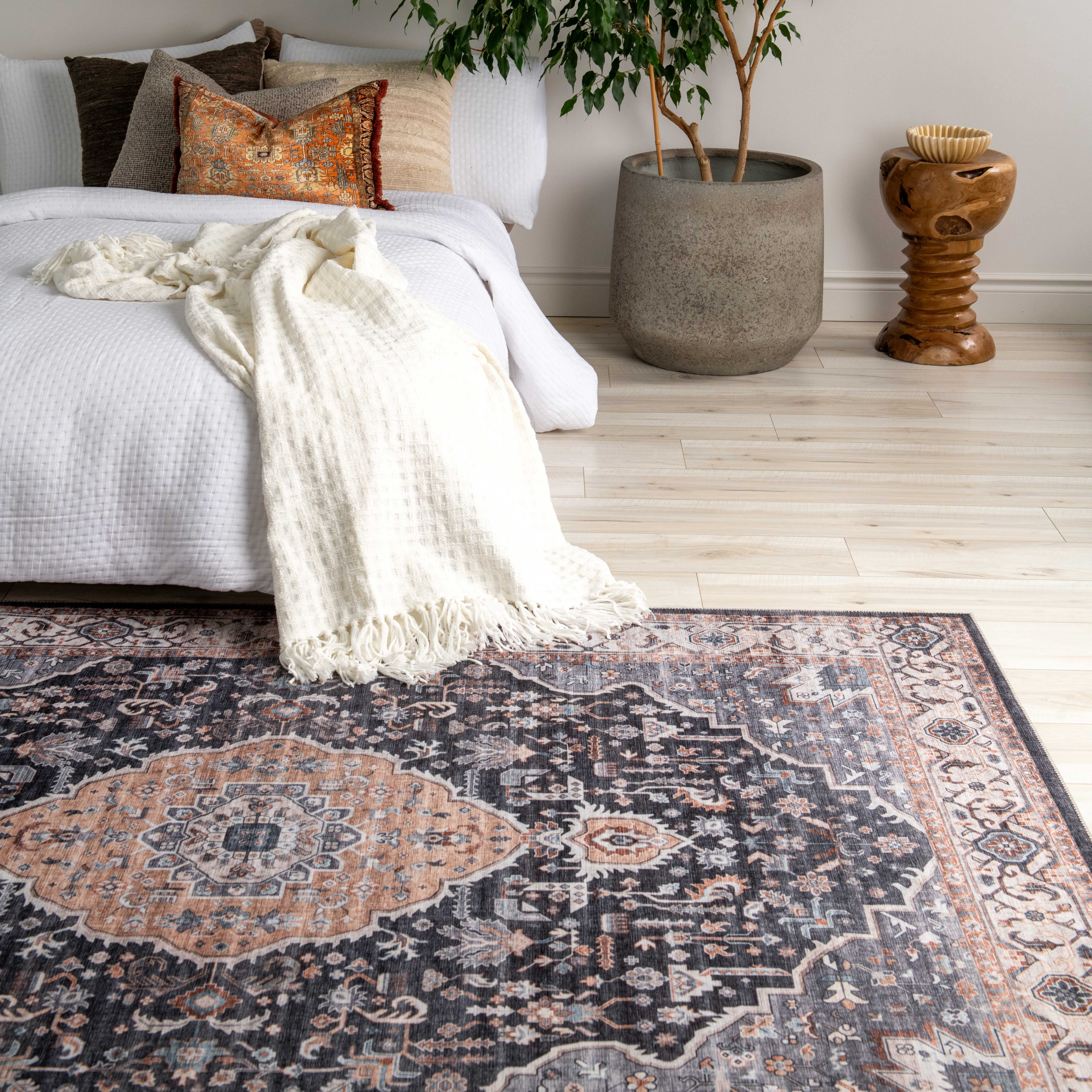 Rug Branch Emir Collection Traditional Oriental Water-Repellent Area