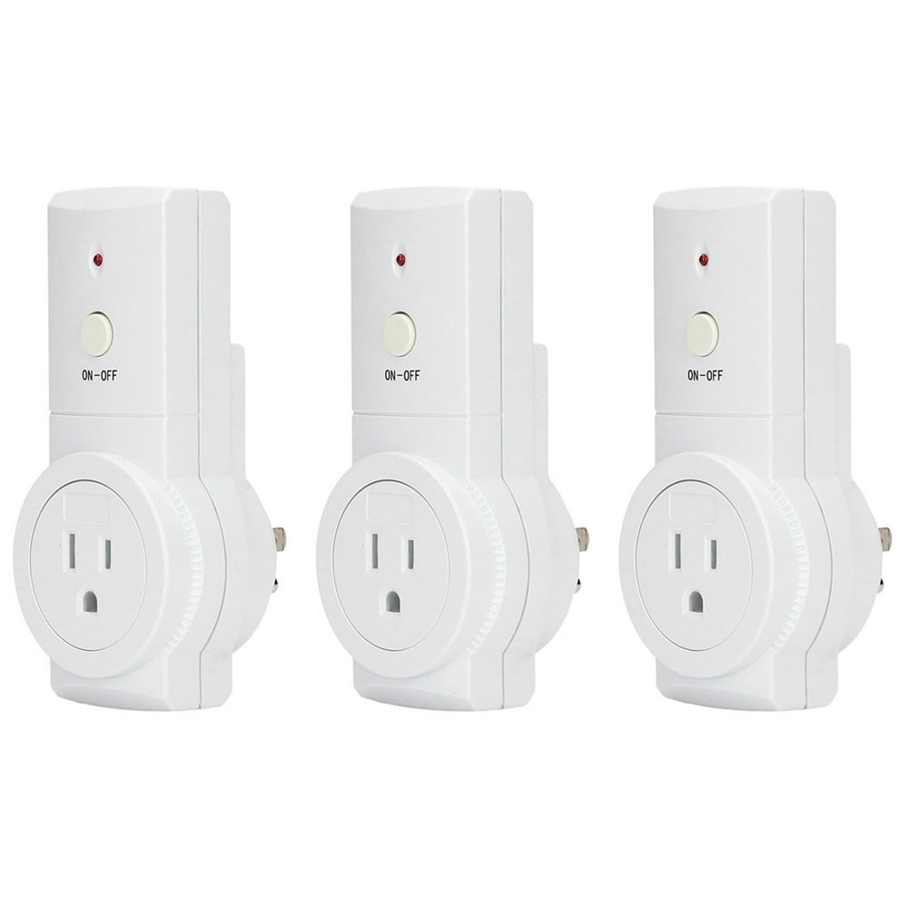 MesaSe Prise Sans Fil avec Télécommande, Ensemble de Prise Intelligente avec Batterie Intégrée, Prise US 120V