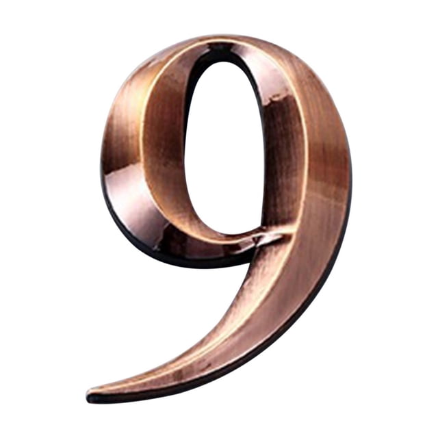 Cagogo under $5 House Numbers, Modern House Numbers 0-9, Self Adhesive Metal Door Address Numbers for Mailbox Street, Outdoor Numbers, Door Numbers, Address Signs