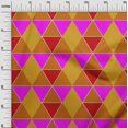 thumbnail image 3 of oneOone Cotton Flex Rust Brown Fabric Geometric Fabric For Sewing Printed Craft Fabric By The Yard 40 Inch Wide, 3 of 4