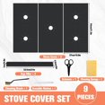 thumbnail image 4 of EIGTHTAIL 3 Pack Protecteurs de Brûleur de Cuisinière à Gaz avec 2 Couvre-Écarts Lavables Réutilisables pour Cuisinière à Gaz Coussinets de Protection pour Cuisinière à Gaz Samsung, 4 of 7