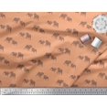 thumbnail image 3 of Soimoi Tissu Crêpe Polyester Imprimé Taureau 1 Yard 52 Pouces de Large, 3 of 3