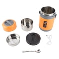 thumbnail image 2 of Thermal Cooker Pot, Stainless Steel 2L Portable Thermal Cooker Travel Cooking Pot with Handle Design for Home Office Camping, 2 of 7