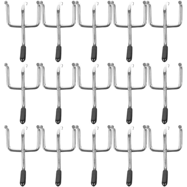 Shisuyan Crochet de Panneau Perforé en Métal Argent Lot de 50 Rangement d'Outils de 2 Pouces