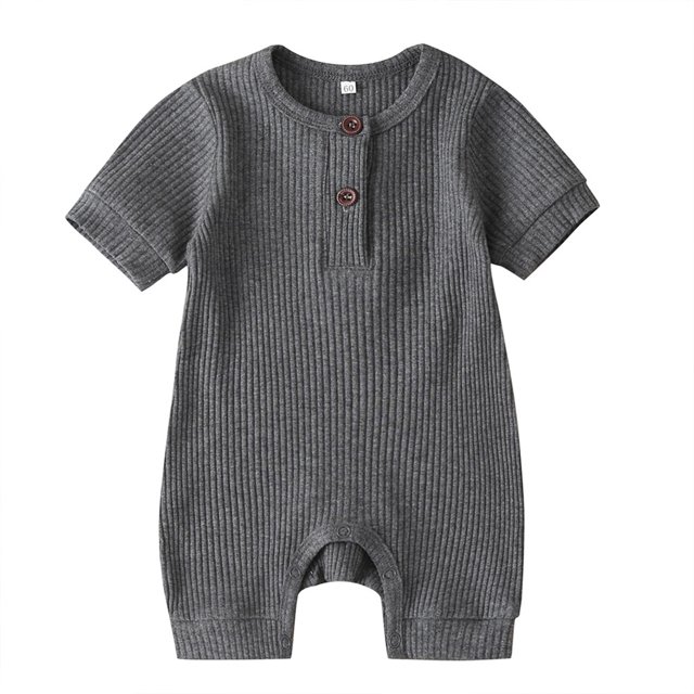 Xingqing Combinaison Tricotée à Manches Courtes pour Garçon Nouveau-Né Clothes