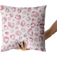 thumbnail image 3 of Pink Grey Leopard Print Pillow Covers 20X20 Inch Watercolor Gray White Cheetah Preppy Pillow Cases Animal Square Throw Pillow Case Set of 2 Home Decor for Sofa Living Room Bedroom Bed Cushion, 3 of 5