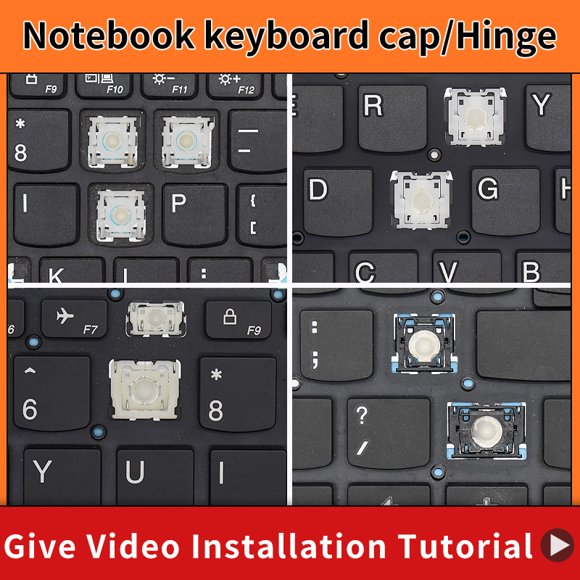 Replacement Key Cap&Hinge For Lenovo Ideapad 510-15 510-15ISK 510-15IKB 310-15 310-15ISK 310-15ABR Keyboard Keys Keycaps 5 Rubber pad