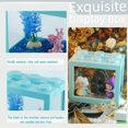 thumbnail image 3 of SUTENGDA Betta Fish Tanks  Aquarium Tanks  Stackable Mini Fish Tank Aquarium Tank Kit  3/5 Gallon Rectangular Fish Bowl with Aquarium Gravel Decoration  Cube Tank for Seaweed Balls Sea Mo, 3 of 5