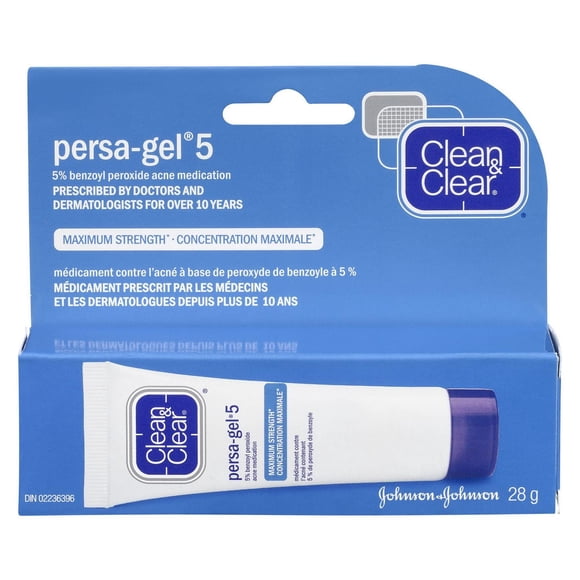 Clean & Clear Persa-Gel 5, 5% Benzoyl Peroxide, Maximum Strength Acne Medication