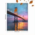 thumbnail image 3 of Qisvanset Sunset Tree Lake Reflection Canvas Print 12x16 Inch Scenic Wall Decor, 3 of 8