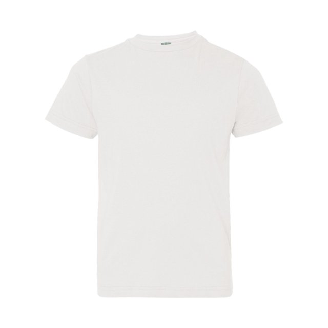 Youth Fine Jersey Tee, L, White