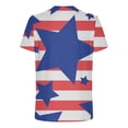 thumbnail image 5 of LSLJS Men's Patriotic Shirts Independence Day Stripes Print T-Shirts Round Neck Short Sleeve Shirts, 5 of 5
