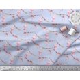 thumbnail image 2 of Soimoi Blue Modal Satin Fabric Birthday Theme Party Decor Fabric Printed Yard 42 Inch Wide, 2 of 5