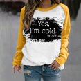 thumbnail image 1 of Chandails à Capuchon Mode pour Femmes 2023 T-shirt Imprimé Blouse à Manches Longues Col Rond Hauts Décontractés Chandail 50 % de Rabais Liquidation Costumes d'Halloween/Noël, 1 of 5